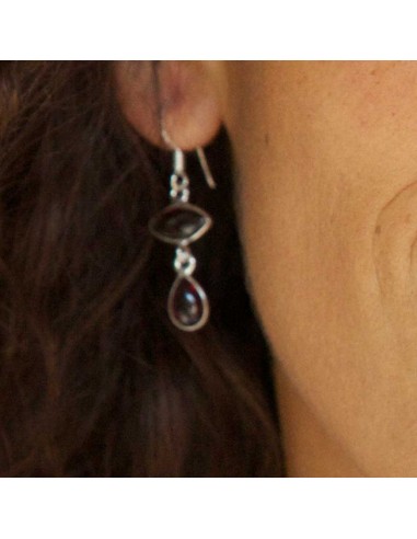 Indian Handcrafted Gemstone Earrings - Silver Jewellery - Boutique Nirvana