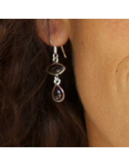 Indian Handcrafted Gemstone Earrings - Silver Jewellery - Boutique Nirvana