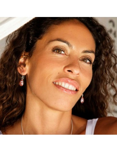 Silver Earrings with Colour Drop - Silver Jewellery - Boutique Nirvana