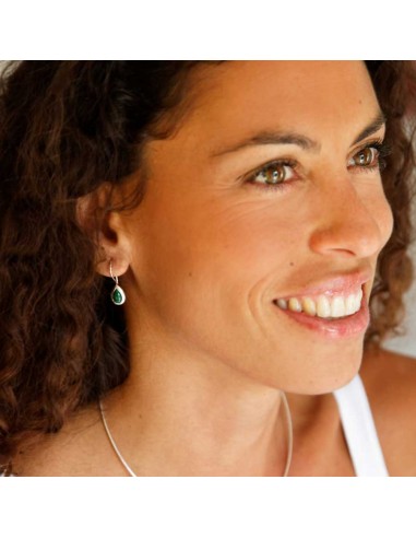 Boucles d'oreilles dormeuse en argent gouttes - BIJOUX ARGENT - Boutique Nirvana