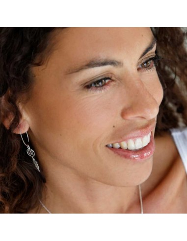 Bohemian Silver Dreamcatcher Earrings - 0 - Boutique Nirvana
