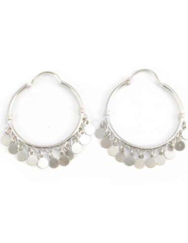 Large Bohemian Silver Hoops - 0 - Boutique Nirvana