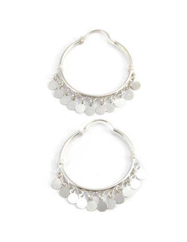 Large Bohemian Silver Hoops - 0 - Boutique Nirvana