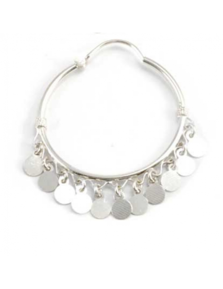 Large Bohemian Silver Hoops - 0 - Boutique Nirvana