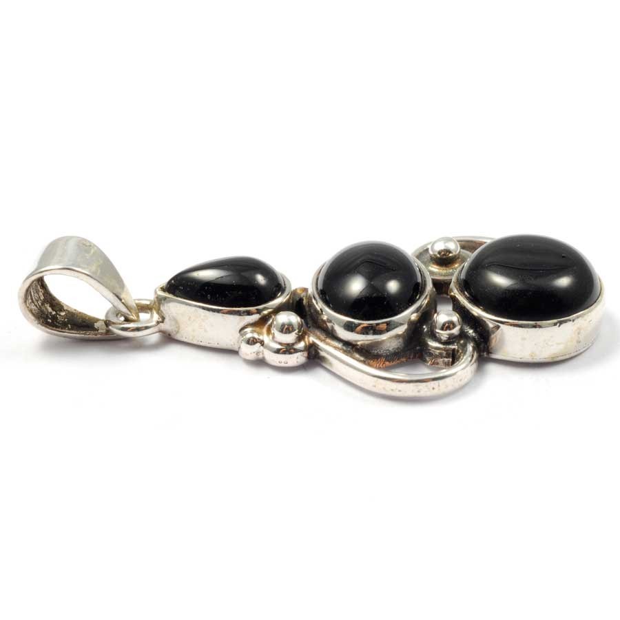 Pendentif argent trois pierres fines - BIJOUX ARGENT - Boutique Nirvana