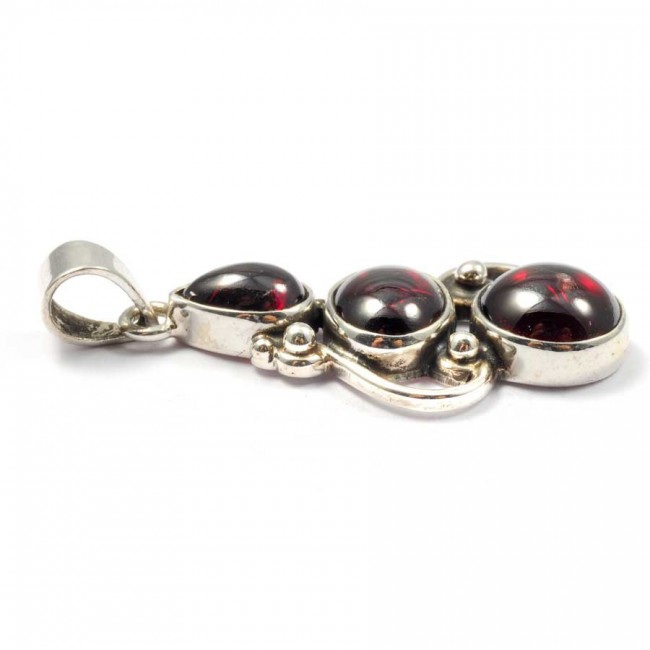 Pendentif argent trois pierres fines - BIJOUX ARGENT - Boutique Nirvana