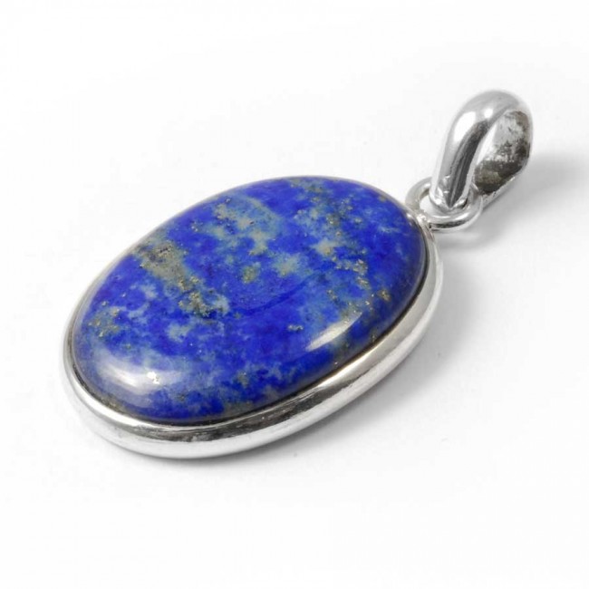 Beautiful Oval Cabochon Stone Pendant - Silver Jewellery - Boutique Nirvana