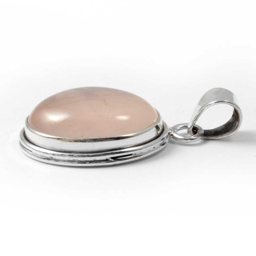 Oval Cabochon Stone Pendant - Silver Jewellery - Boutique Nirvana