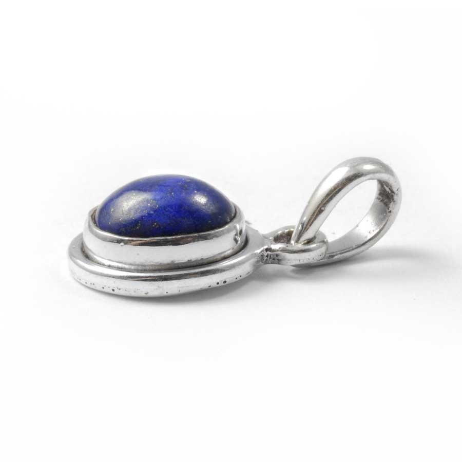 Petit pendentif argent pierre ovale - BIJOUX ARGENT - Boutique Nirvana
