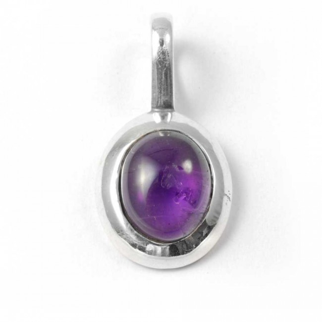 Pendentif pierre et argent avec contour épais - BIJOUX ARGENT - Boutique Nirvana