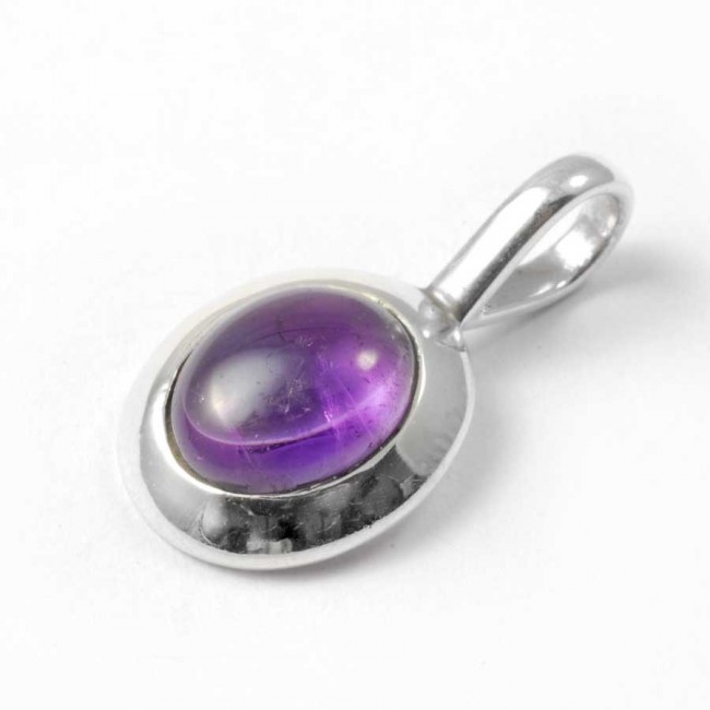 Pendentif pierre et argent avec contour épais - BIJOUX ARGENT - Boutique Nirvana