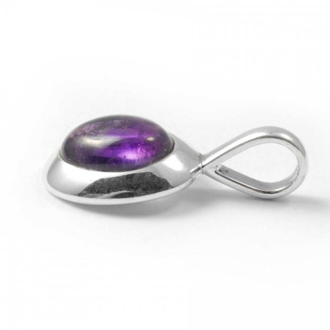 Curved Silver Pendant - Silver Jewellery - Boutique Nirvana