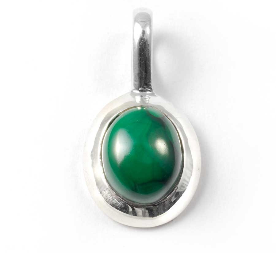 Pendentif pierre et argent avec contour épais - BIJOUX ARGENT - Boutique Nirvana