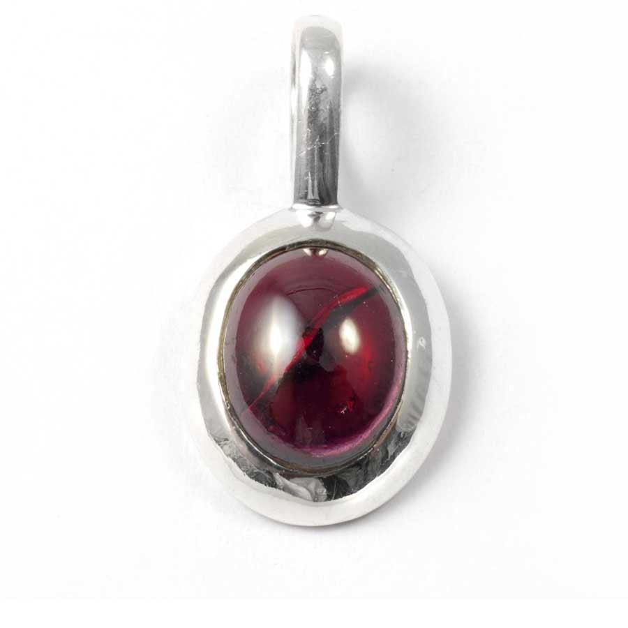 Pendentif pierre et argent avec contour épais - BIJOUX ARGENT - Boutique Nirvana