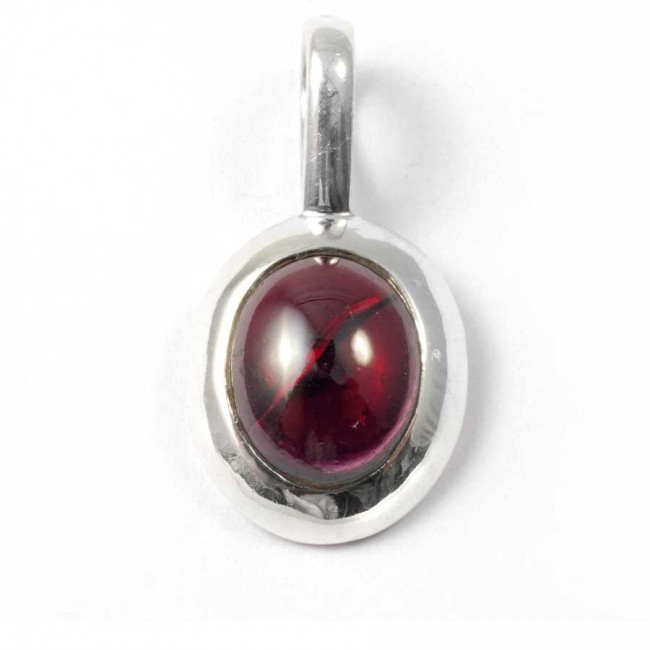 Pendentif pierre et argent avec contour épais - BIJOUX ARGENT - Boutique Nirvana