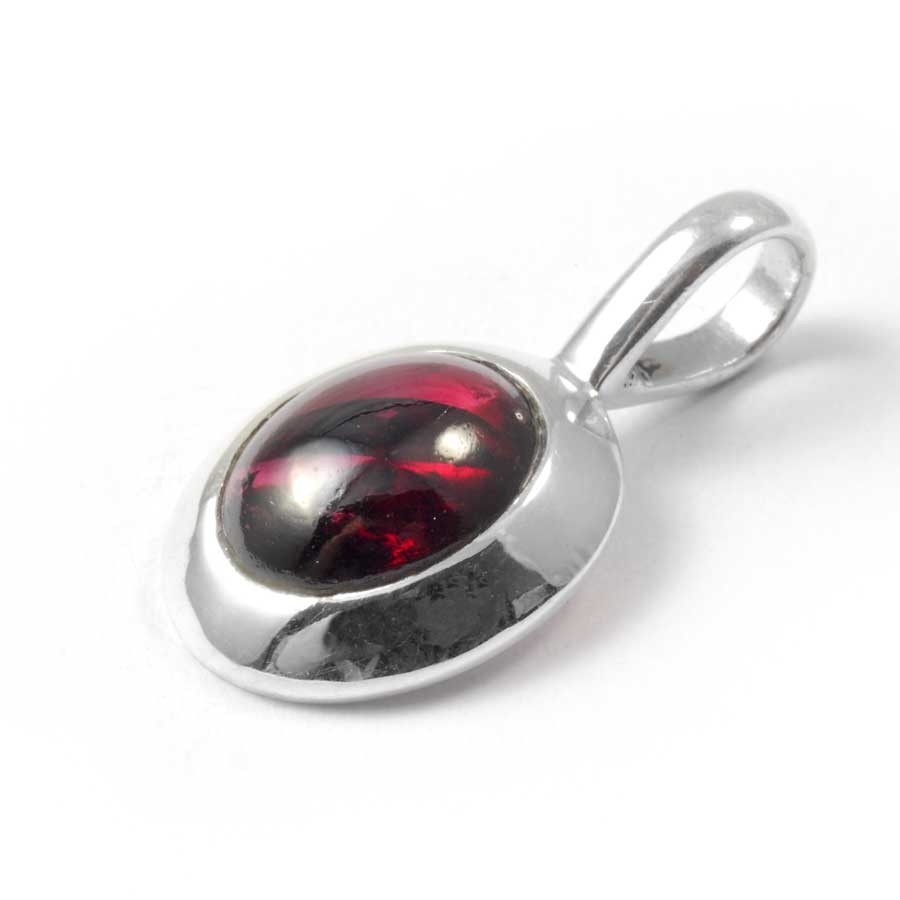 Pendentif pierre et argent avec contour épais - BIJOUX ARGENT - Boutique Nirvana