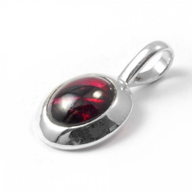 Pendentif pierre et argent avec contour épais - BIJOUX ARGENT - Boutique Nirvana