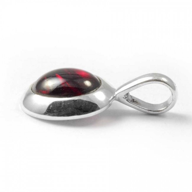 Pendentif pierre et argent avec contour épais - BIJOUX ARGENT - Boutique Nirvana