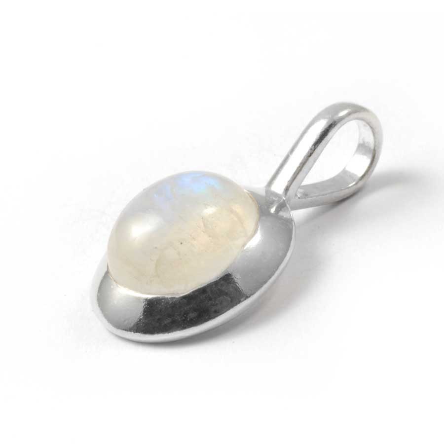 Curved Silver Pendant - Silver Jewellery - Boutique Nirvana