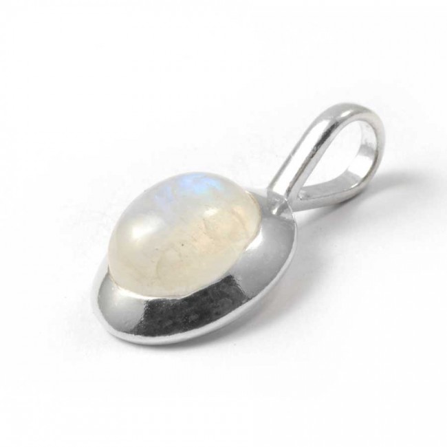 Pendentif pierre et argent avec contour épais - BIJOUX ARGENT - Boutique Nirvana