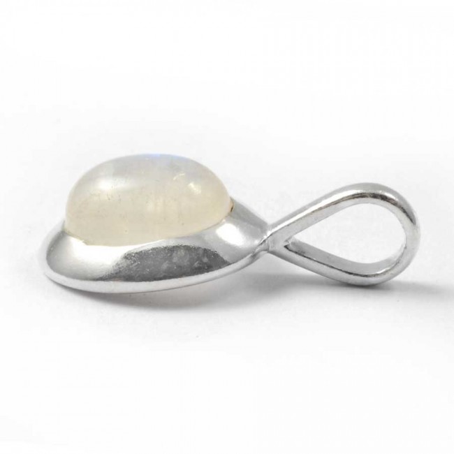 Curved Silver Pendant - Silver Jewellery - Boutique Nirvana