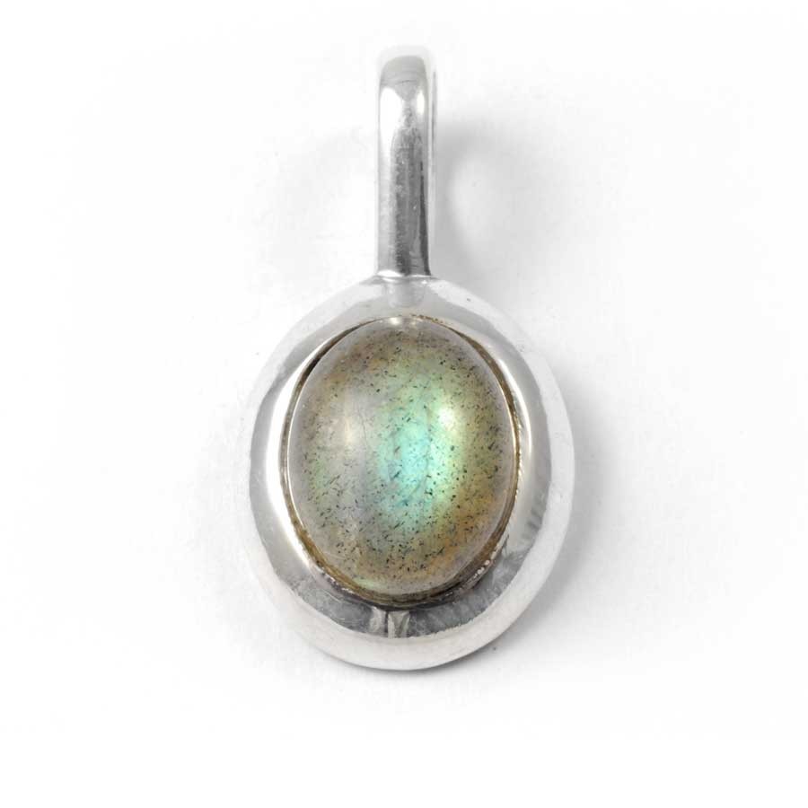 Curved Silver Pendant - Silver Jewellery - Boutique Nirvana