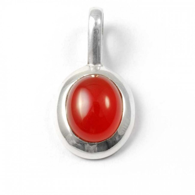 Pendentif pierre et argent avec contour épais - BIJOUX ARGENT - Boutique Nirvana