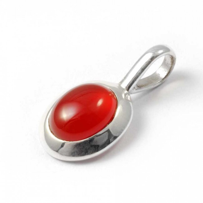 Pendentif pierre et argent avec contour épais - BIJOUX ARGENT - Boutique Nirvana