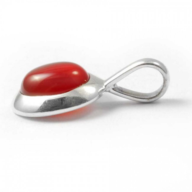 Curved Silver Pendant - Silver Jewellery - Boutique Nirvana