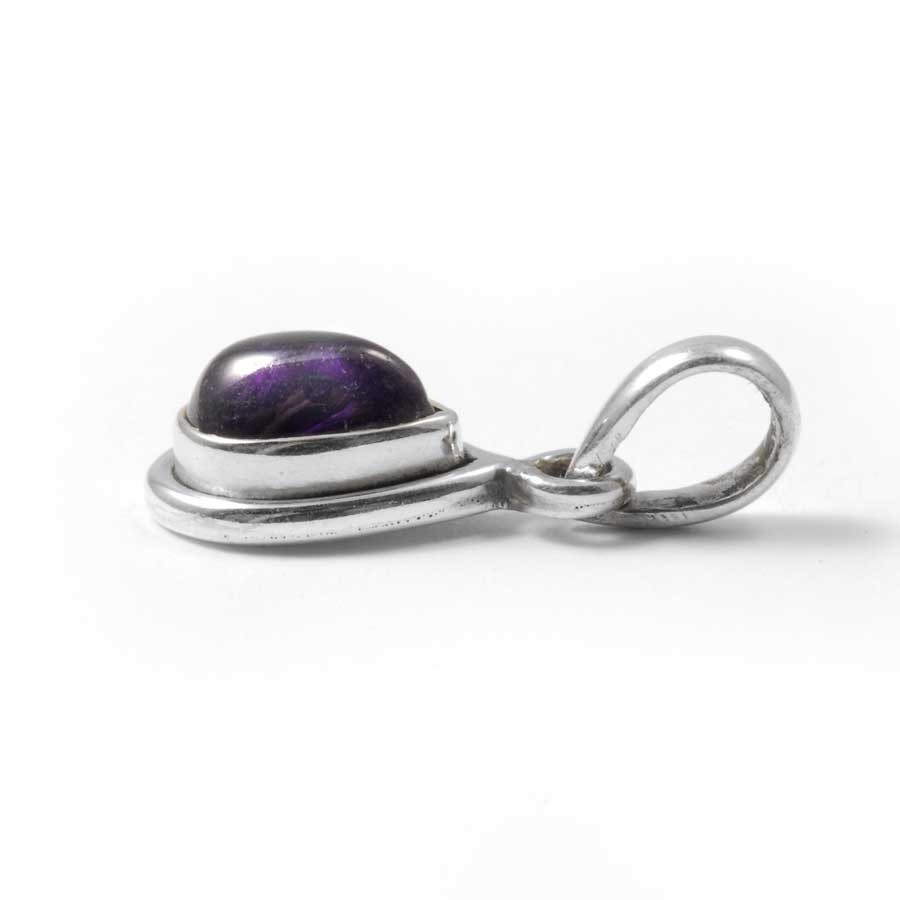 Petit pendentif argent et pierre en forme de Goutte - BIJOUX ARGENT - Boutique Nirvana