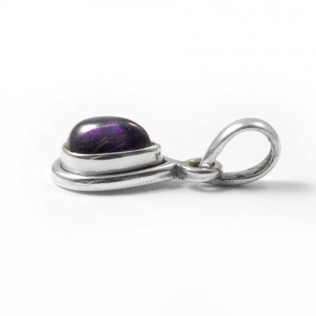 Petit pendentif argent et pierre en forme de Goutte - BIJOUX ARGENT - Boutique Nirvana