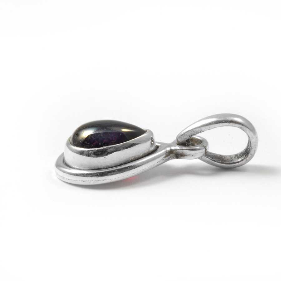 Petit pendentif argent et pierre en forme de Goutte - BIJOUX ARGENT - Boutique Nirvana