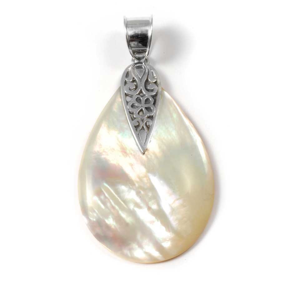 Pendentif argent ouvragé en forme de Goutte - BIJOUX ARGENT - Boutique Nirvana