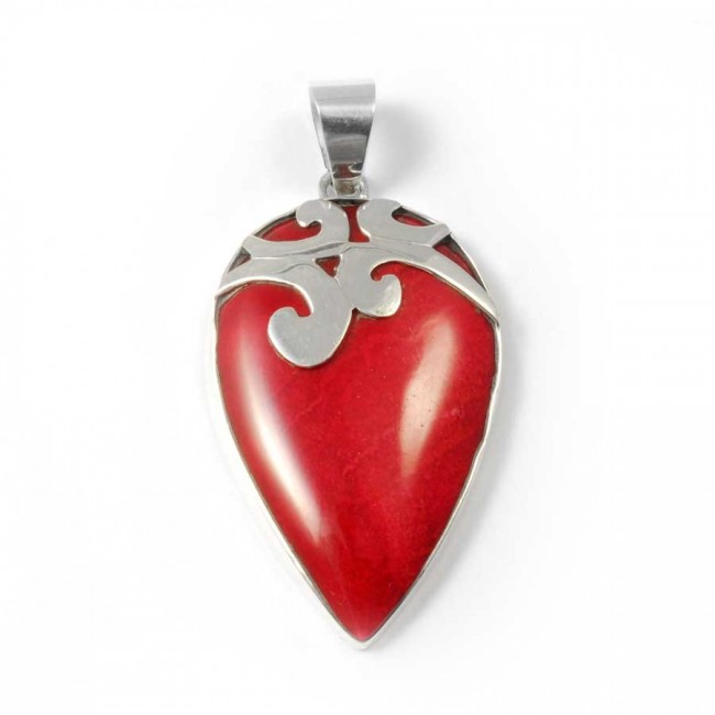 Pointed Sterling Silver Gemstone Pendant - Silver Jewellery - Boutique Nirvana