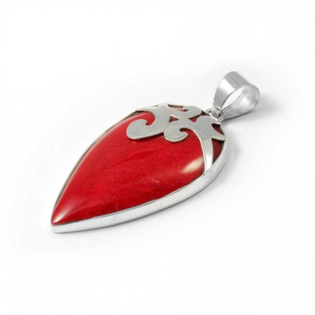 Pointed Sterling Silver Gemstone Pendant - Silver Jewellery - Boutique Nirvana