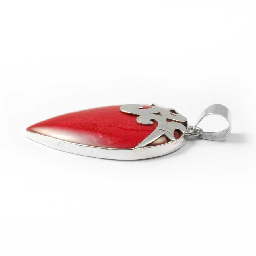 Pointed Sterling Silver Gemstone Pendant - Silver Jewellery - Boutique Nirvana