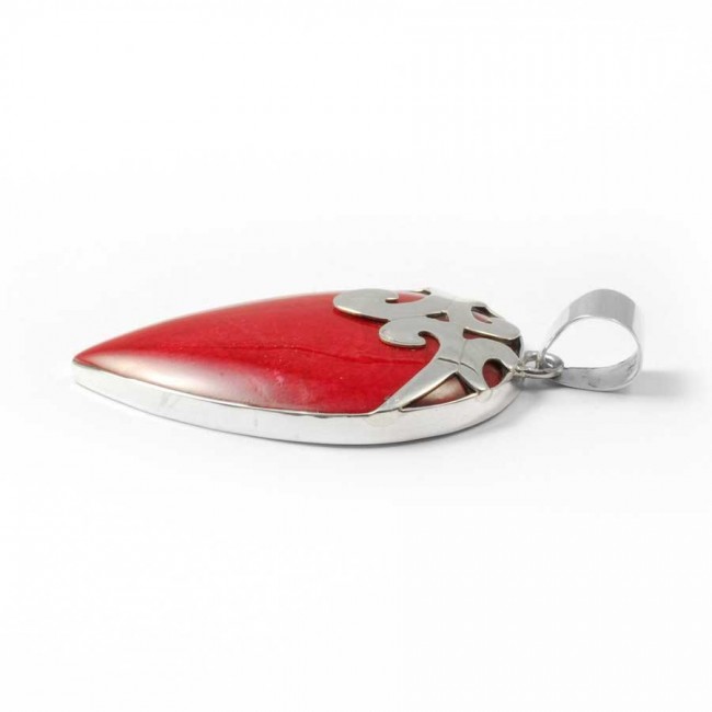 Pointed Sterling Silver Gemstone Pendant - Silver Jewellery - Boutique Nirvana
