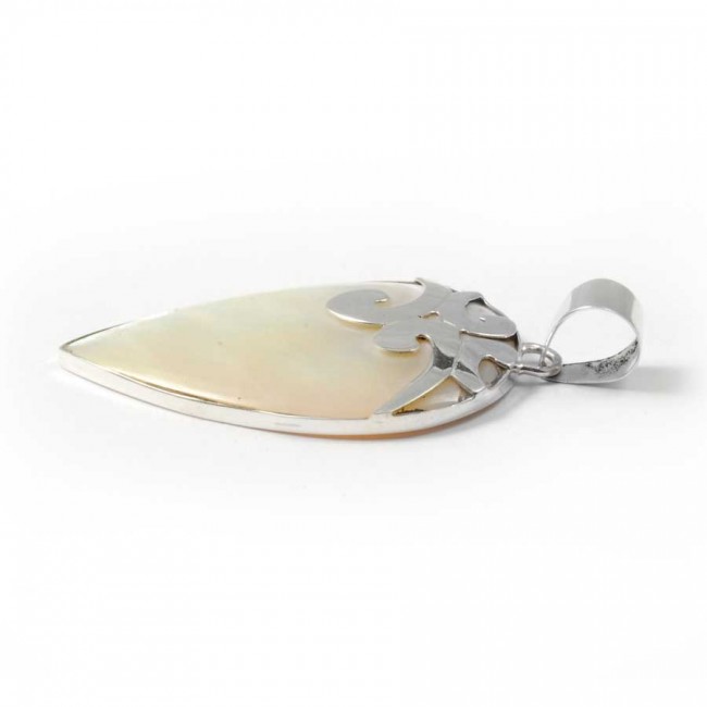 Pointed Sterling Silver Gemstone Pendant - Silver Jewellery - Boutique Nirvana