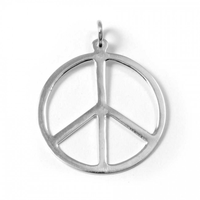 Sterling Silver Peace Pendant - Silver Jewellery - Boutique Nirvana