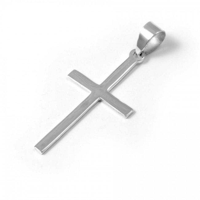 Classic Silver Cross Pendant - Silver Jewellery - Boutique Nirvana