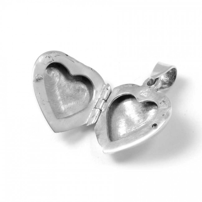 Silver Heart Locket - Silver Jewellery - Boutique Nirvana