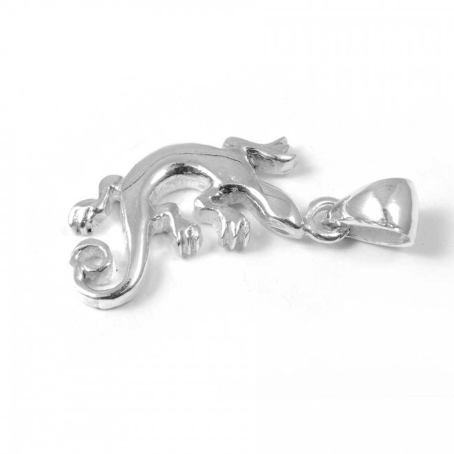 Silver Lizard Pendant - Silver Jewellery - Boutique Nirvana