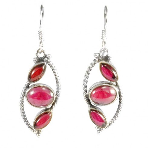 Unique Lozenge Earrings - Silver Jewellery - Boutique Nirvana