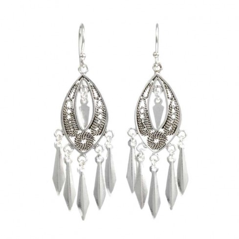 Bohemian Sterling Silver Tassel Earring Range - Silver Jewellery - Boutique Nirvana 2
