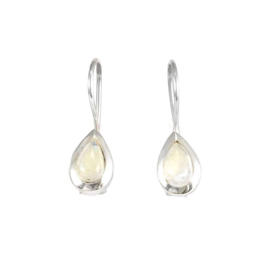 Boucles d'oreilles dormeuse en argent gouttes - BIJOUX ARGENT - Boutique Nirvana