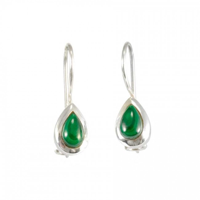 Boucles d'oreilles dormeuse en argent gouttes - BIJOUX ARGENT - Boutique Nirvana