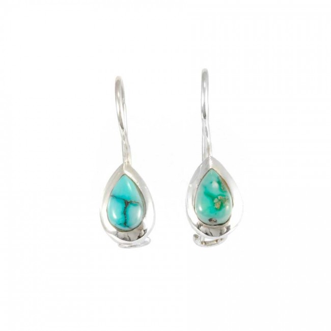 Boucles d'oreilles dormeuse en argent gouttes - BIJOUX ARGENT - Boutique Nirvana