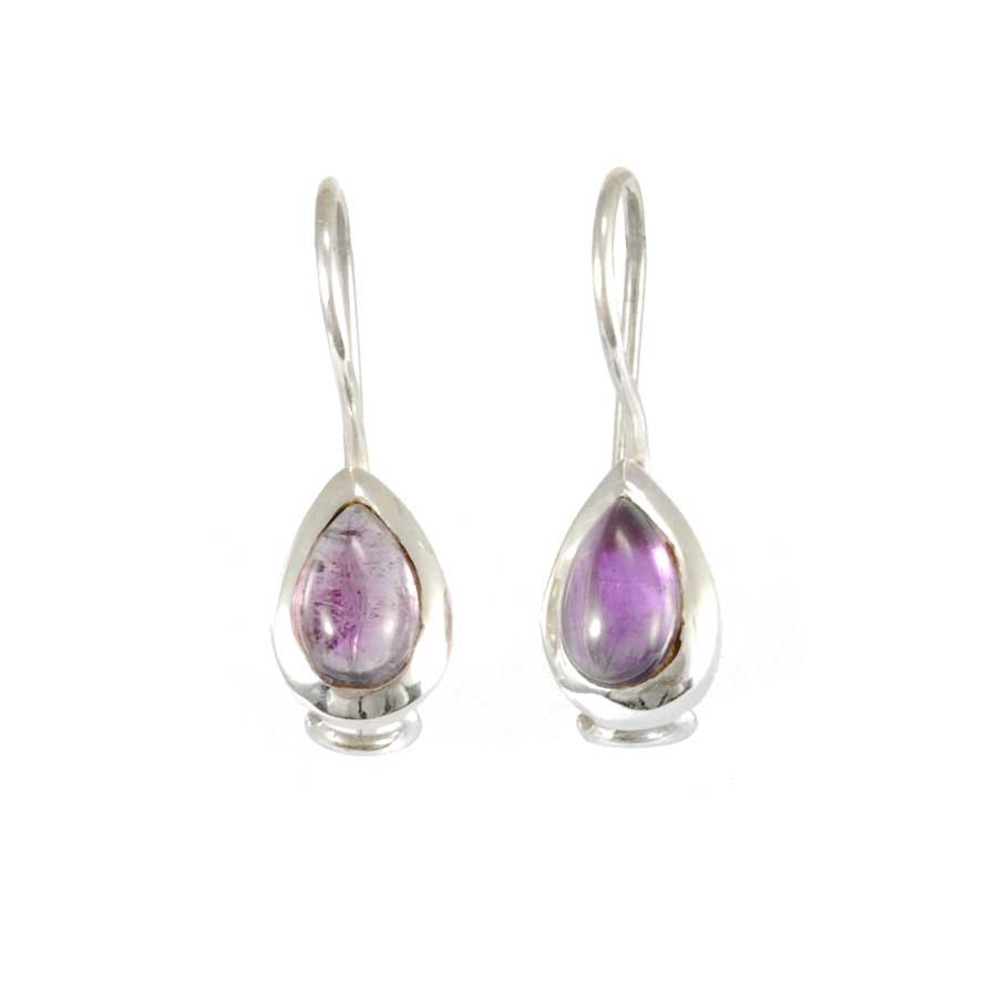 Classic Teardrop Stone Earrings - Silver Jewellery - Boutique Nirvana