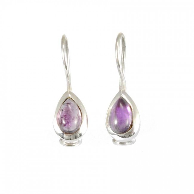 Classic Teardrop Stone Earrings - Silver Jewellery - Boutique Nirvana