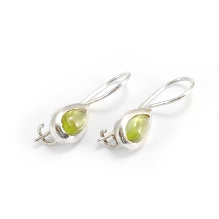 Classic Teardrop Stone Earrings - Silver Jewellery - Boutique Nirvana